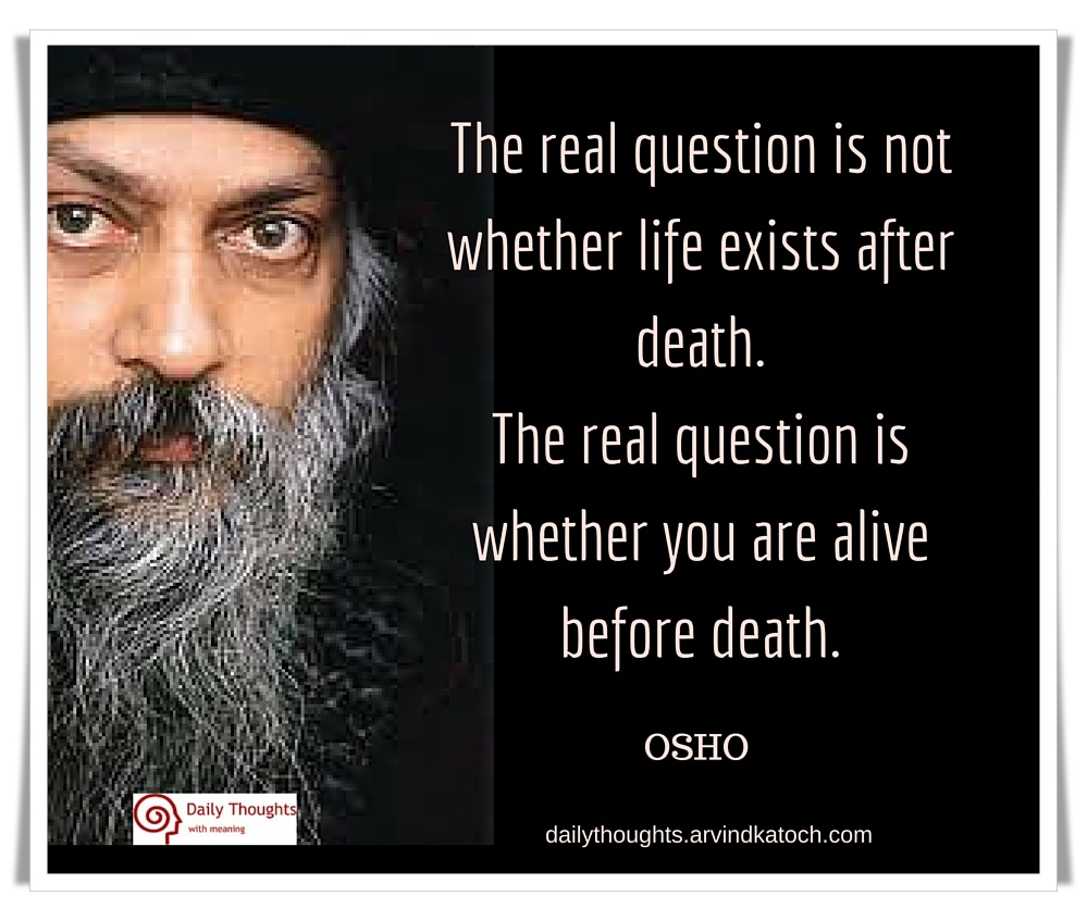 Osho Alive before death