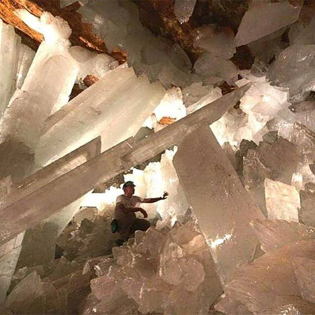 Cave full of crystals