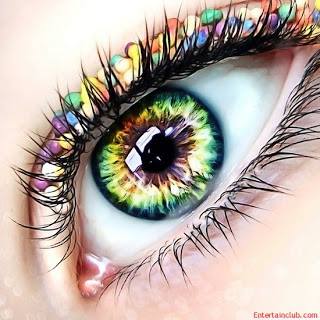 Eye with colours